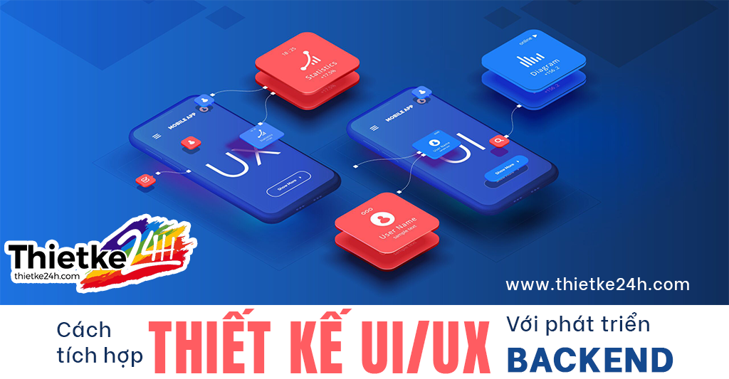 Cách Tích Hợp Thiết Kế UI, UX Với Phát Triển Backend Để Tạo Ứng Dụng Hoàn Chỉnh - Bài viết về thiết kế app & website tại Thietke24h.com