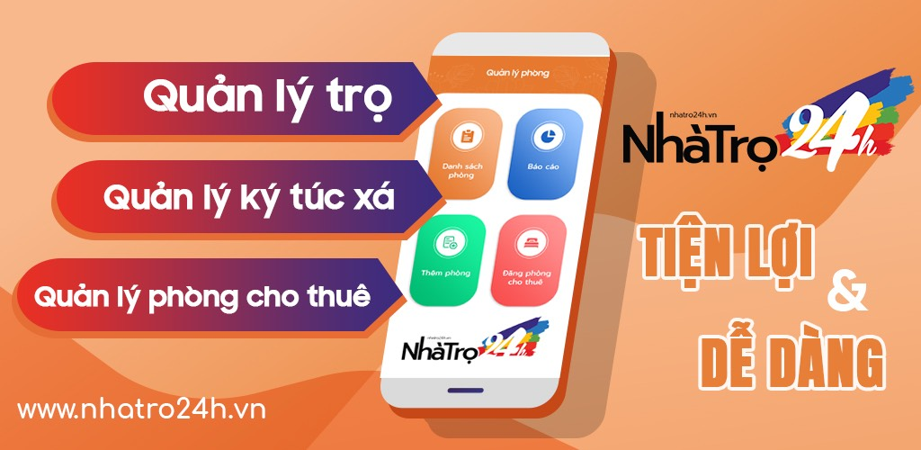 Phần mềm quản lý nhà trọ Nhatro24h – Miễn phí, dễ dùng, đa nền tảng - Tin tức thiết kế app & website tại Thietke24h.com